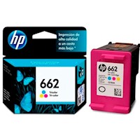 Cartucho de Tinta HP 662 Tricolor Original CZ104AL para DeskJet e Ink Advantage