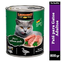 Paté para Gato Leonardo Quality Selection Pato 800 gr