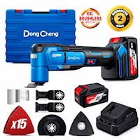Multiherramienta Sierra Oscilante Multitool Dongcheng DCMD20EM 20V 2Bat x 4Ah Brushless