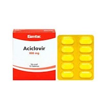 Aciclovir 800 Mg Tableta - Caja 10 UN