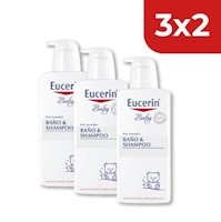 3X2 EUCERIN BABY BAÑO &SHA.240ML