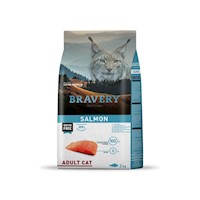 Alimento para Gatos Adultos Bravery Salmón 2 Kg
