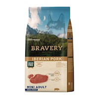 Alimento para Perros Pequeños Adulto Bravery Cerdo Ibérico 2Kg