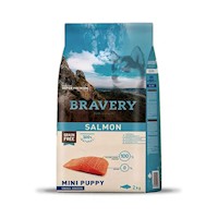 Alimento para Perros Raza Pequeña Puppy Bravery Salmón 2Kg