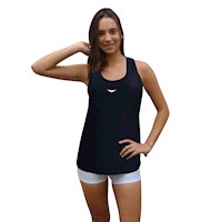 Polo bividi deportivo licrado mujer Revati FT28-PM-M13 Negro