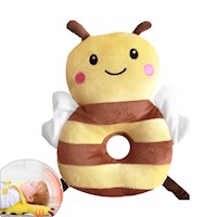 Protector anti caida abeja carita amarillo para bebe