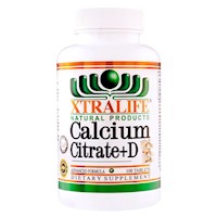 Calcio Citrate + Vitamina D - Xtralife Natural Products - Perú