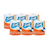 Papel Toalla SCOTT Multiusos 100 Hojas Rollo - 1un x6u