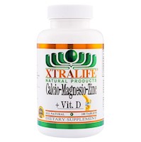Calcio Magnesio Zinc + Vitamina D - Xtralife Natural Products - Perú