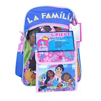 Set Mochila y Lonchera Madrigal La Familia - 5 pzs