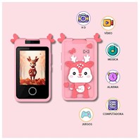 Cámara Digital para niños Fotos 48M Videos HD 1080P Pantalla táctil 180°