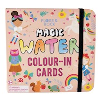 Tarjetas mágicas coloreo con agua Floss & Rock Hada Arcoíris