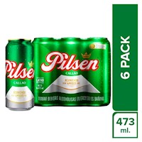 Cerveza PILSEN Pack 6 Lata 473ml