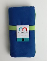 Micra - Towel Toalla de Microfibra  L 80*160 cm Azulino / Verde