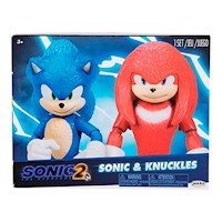 Figura de Sonic y Knuckles de Sonic 2 la Pelicula