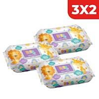 3x2 Toallitas Húmedas Izzy Soft - Bolsa 100 UN