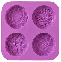 Moldes de silicona para jabón Cozihom Flower,muffin, pudín