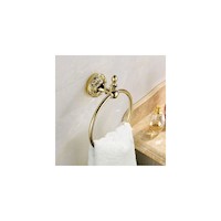 Toalleros o Anillo de toalla dorado pulido soporte de toalla