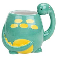 Taza de café en cerámica con diseño de dinosaurio