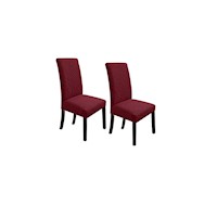 Fundas elásticas para sillas de comedor rojo vino