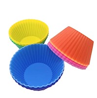 Moldes de silicona para magdalenas, 10 unidades