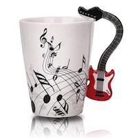 Taza de cerámica de guitarra