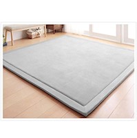 Alfombra de terciopelo coral para niños pequeños
