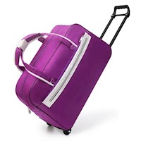 Makeway - Maleta de viaje impermeable de gran capacidad 2 ruedas-Morado