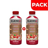 Dúo Pack Suerox Manzana - Frasco 630 ML
