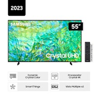 Televisor Samsung Smart TV 55" Crystal UHD 4K UN55CU8000GXPE