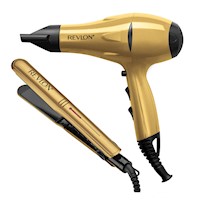 Revlon Set Estilizador Control de Frizz Dorado