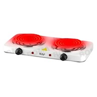 COCINA ELÉCTRICA 2 HORNILLAS 2000W RAF
