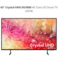 TELEVISOR SAMSUNG 43" DU7000 4K UHD LED SMART CRYSTAL