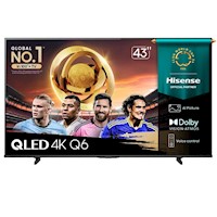 TV Hisense 43" QLED 4K UHD Vidaa 43Q6QV