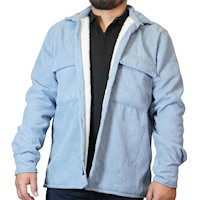 Camisaco Coduroy Club Celeste - CL01