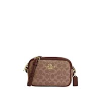 Cartera Crossbody Coach Mini Jamie Marron