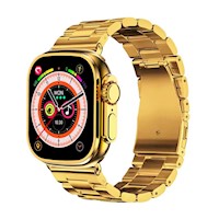Smartwatch G9 Max Ultra Gold Pantalla Grande 2.1" IP67 2 Correas