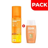 Pack Isdin Fotoprotector Hydro Oil SPF 30 200 ML + Hydro Oil SPF 30 200 ML - Pack 2 UN