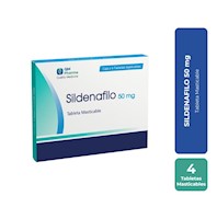 Sildenafilo 50 Mg Tabletas Masticables - Caja 4 UN