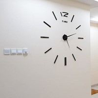 Reloj 3D Pared Grande Decorativo - Noha Negro