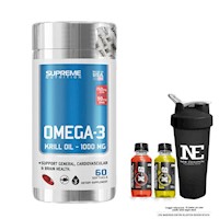 SUPREME NUTRITION OMEGA-3 Krill Oil + SHAKER