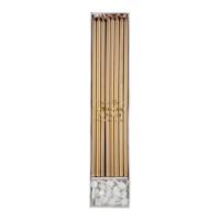Velas Doradas por 16 Unidades Meri Meri