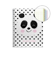 Cuaderno A4 panda de puntos  cuadriculado - Fionary