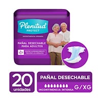 Pañal Plenitud Protect Talla G/XG - Bolsa 20 UN