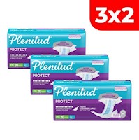 3x2 Pañal Plenitud Protect Talla P/M - Bolsa 20 UN