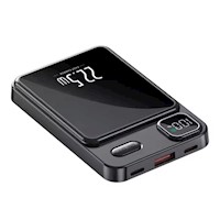 Power Bank Magnético SUPER Carga Inalámbrica 15000mAh CP01 - Negro