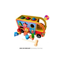Juguete Didáctico Bus de Encaje con Números