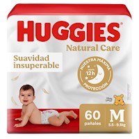 HUGGIES NAT.CARE  M X 60