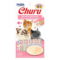 Puré Pate Cremoso para Gatos Churu Sabor Atún con Salmón 56g