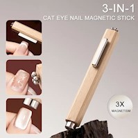 Imán 3 en 1 para Efecto Ojo de Gato y Flor en Uñas de Gel